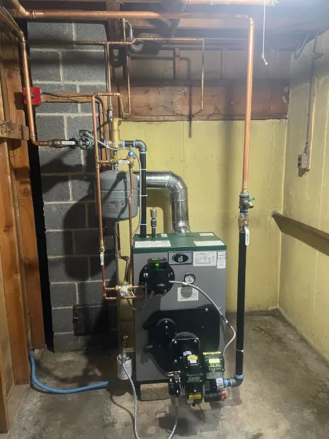 Completed boiler replacement project