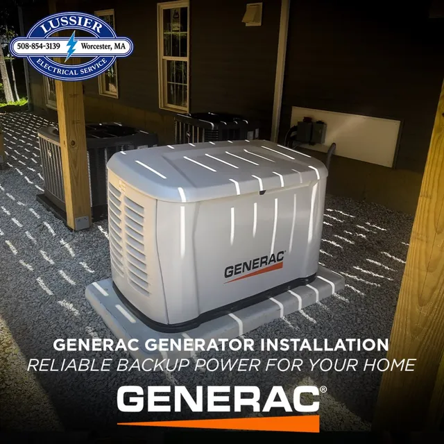 Protect your home and your peace of mind with reliable backup power installed by Lussier Electrical. Call (508) 854-3139 today.