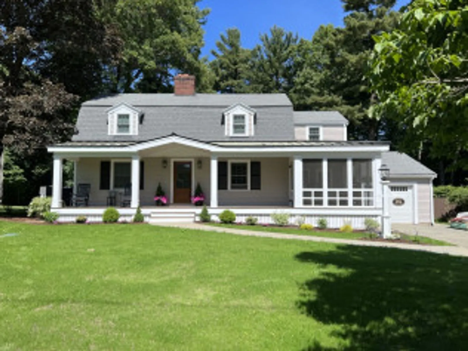 Exterior repaint - Cape with wraparound porch