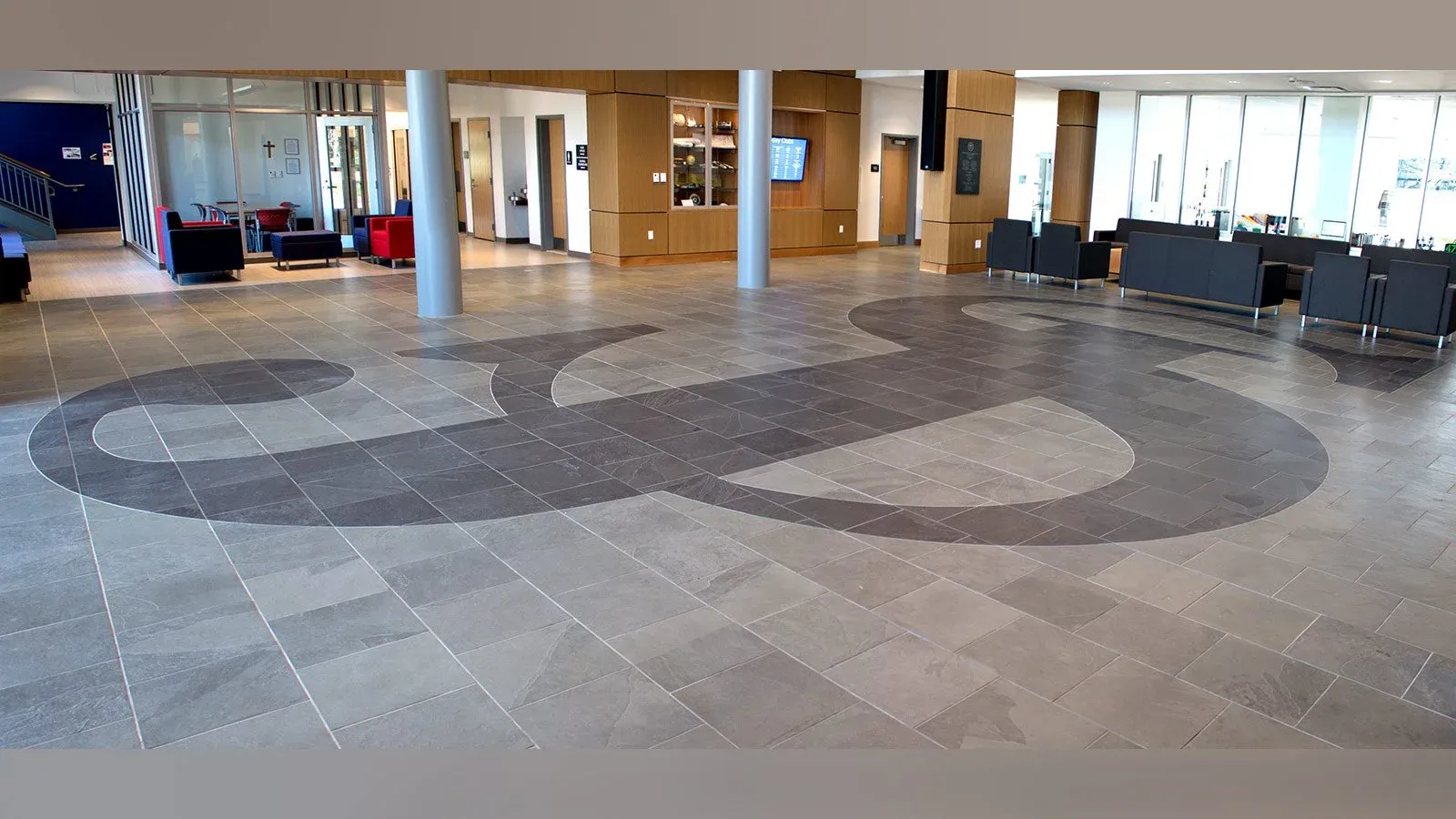 St. John's Prep. School - Danvers - MA - 8,000 sf (18x18" slate)