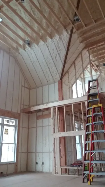 Spray Right Foam Insulation Completed job