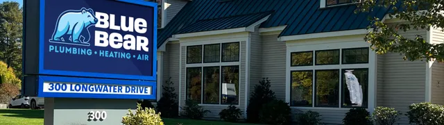 Exterior shot of Blue Bear Plumbing, Heating, and Air's headquarters
