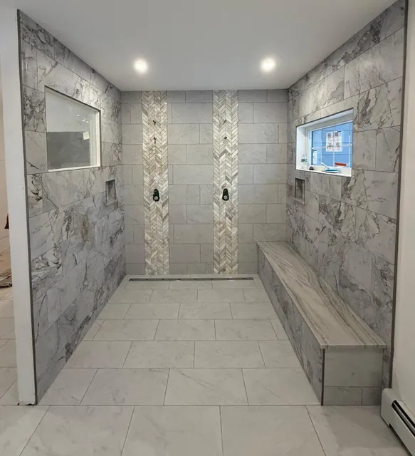 Marble Double Shower