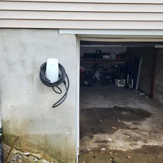 Tesla wall connector EV charger installation