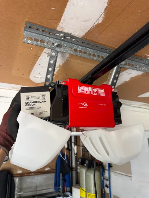 Craftsman 1 HP garage door opener with battery backup installation in Suffield CT