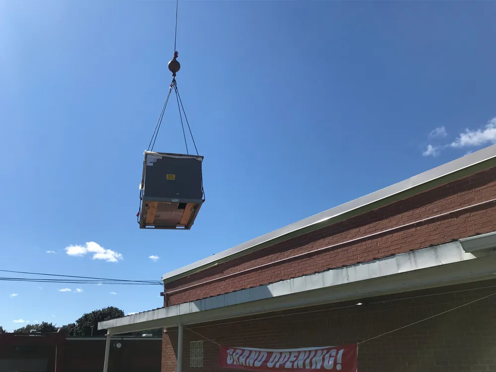 Rooftop HVAC placement at Cannabis facility in Holyoke