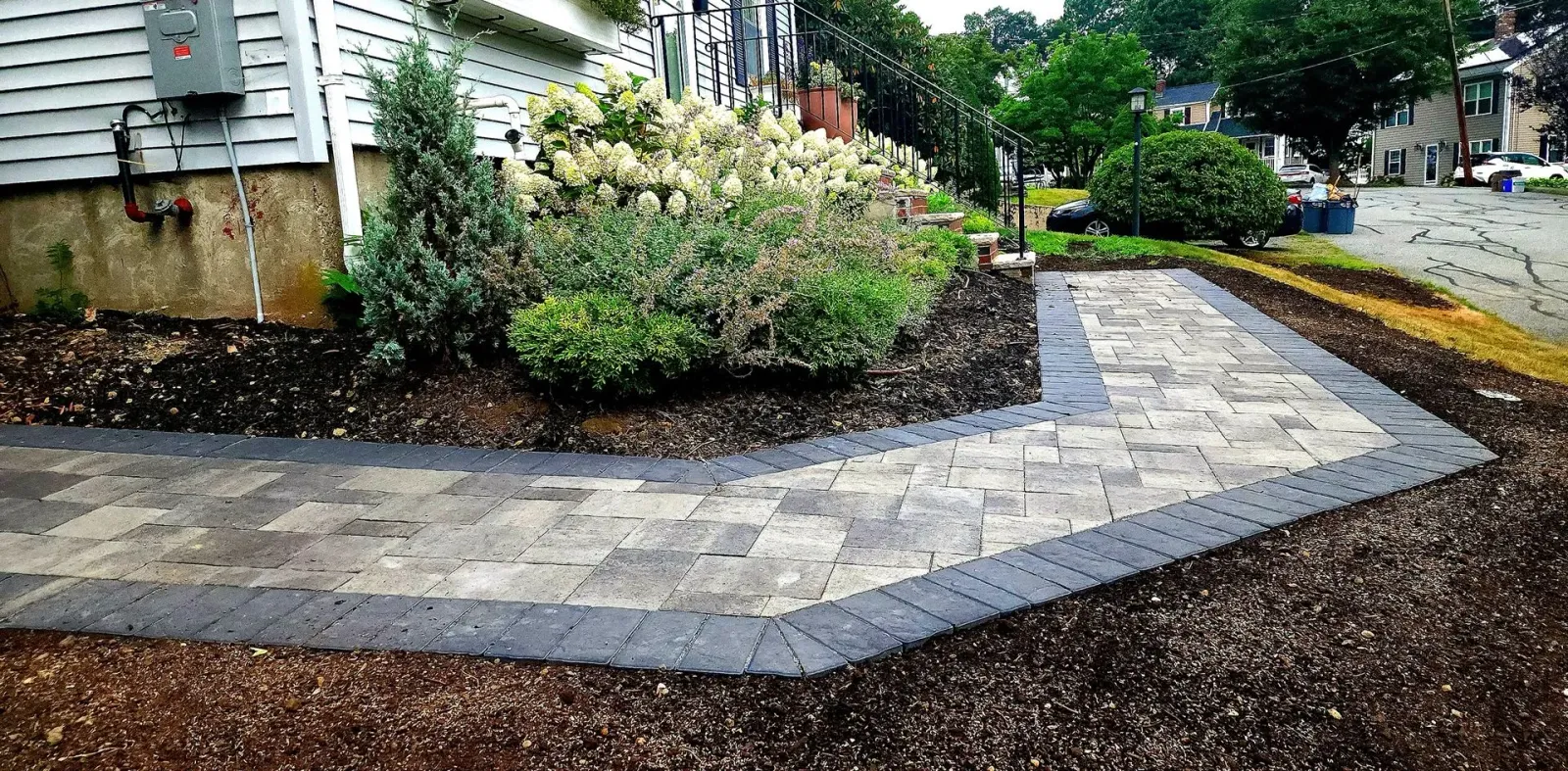 Decorative and functionable stone walkway