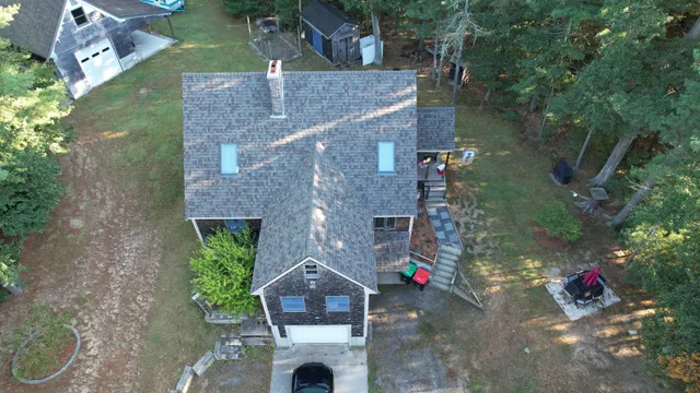 Aerial roof inspection for an insurance claim