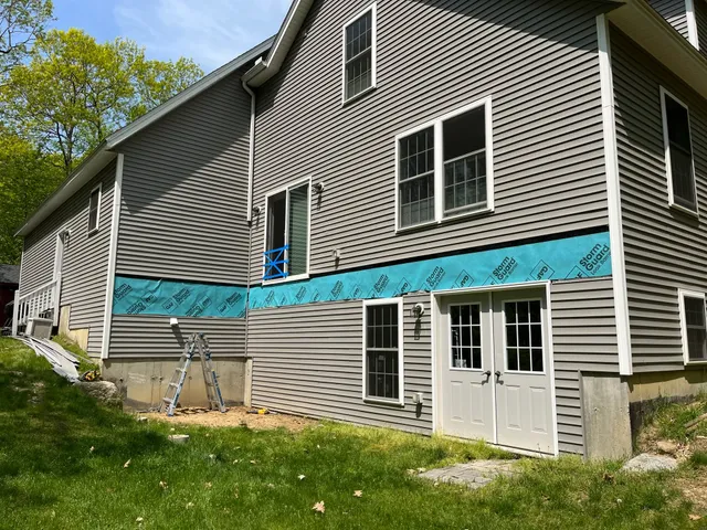 Why ledger board protection matters more than you think 🧠🔨

One of the most critical — and most overlooked — parts of a deck isn’t what you see… it’s what’s between the deck and the house.

When installing a ledger board, a full layer of protection (proper flashing + waterproof membrane) is essential. Without it, moisture can get trapped between the deck and your home, leading to rot, mold, and serious structural issues over time.

Here’s why we never skip this step:
• Prevents water intrusion
• Protects your home’s framing and sheathing
• Extends the life of the deck AND the house
• Meets modern building code requirements

Skipping proper ledger protection might save time up front — but it almost always costs more later.

This is one of those details you’ll never see once the deck is built…
but you’ll absolutely feel it if it’s done wrong.

Built right. Built to last.

#WisdomWednesday #DeckBuilding #NHContractor
#BuiltRight #DeckDetails #ConstructionMatters
#NewHampshireHomes #QualityConstruction