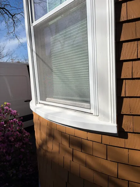 Rotten window sill repair in Boston