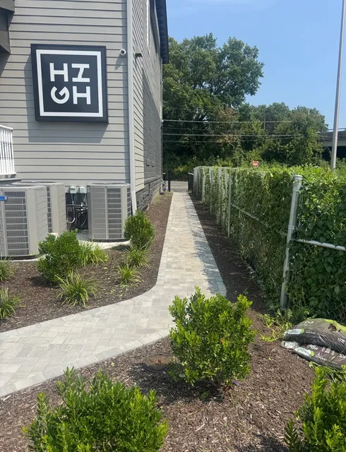 Before and after outdoor transformation gallery — Connecticut landscaping and masonry projects