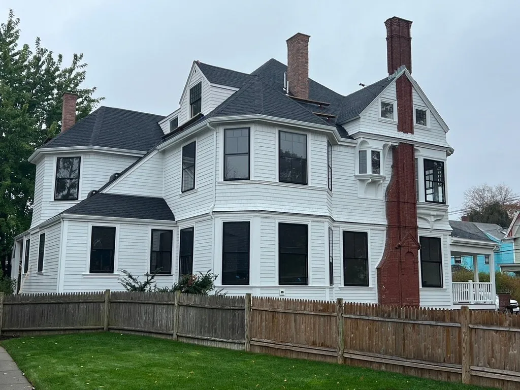 Historic home rear exterior after renovation