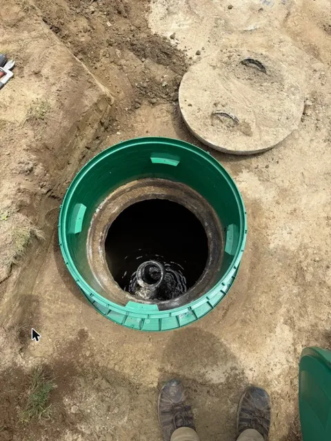 Septic and well tank riser installation
