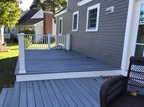 Custom exterior deck and residential carpentry by KBK Woodworking