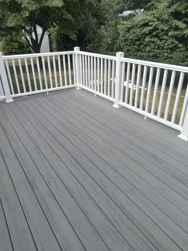 Custom deck and railing replacement project in Rochester, MA, by CLC And Sons Carpentry Co.