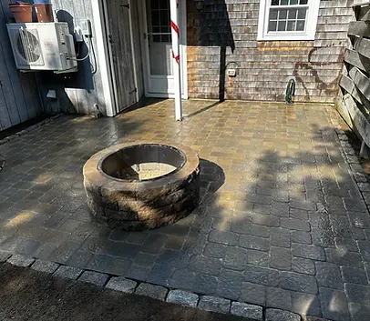 Patio, pavers, walkway, fire pit, hardscape