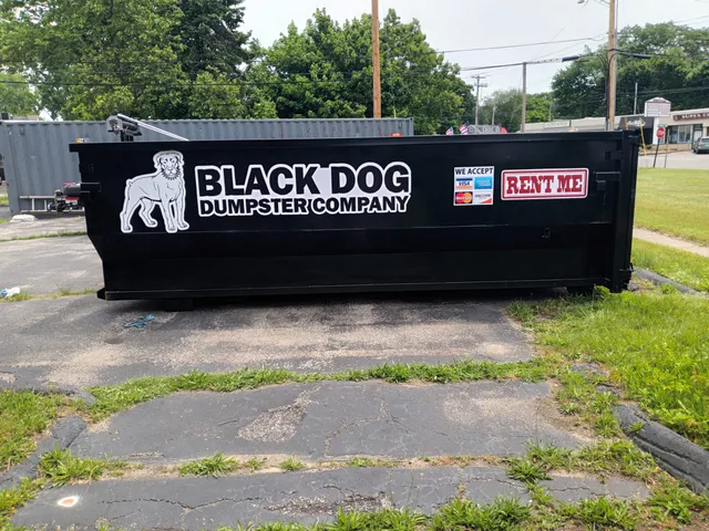 Black Dog dumpsters work photo