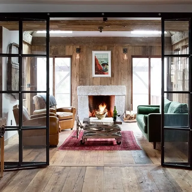 Here’s a Rumford Fireplace we built with a salvaged granite surround. The customer was concerned with his daughters allergies and asthma, and wanted a clean burning fireplace that would draw well and not have draft issues. Along with some other design considerations, like fitting an exterior fireplace on the back with limited space, the Rumford with a gasketed damper worked perfect. The simple fireplace surround idea was inspired by a fireplace the homeowner came across  and fell in love with, and based on a photo, we were able to give them exactly what they desired. Mission accomplished!