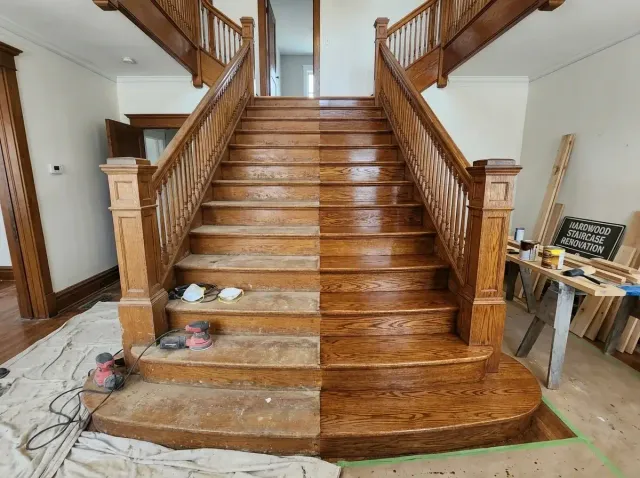 Hardwood Staircase Renovation