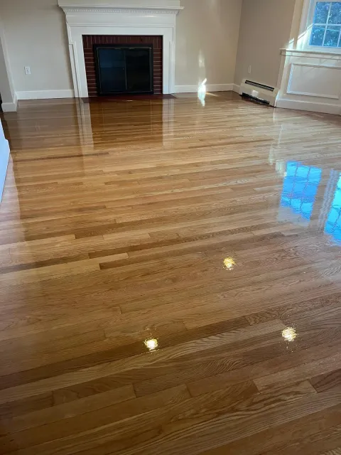 Living Room Refinish with Fireplace