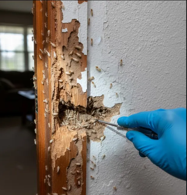 The Lowell Pest Control Guys work photo