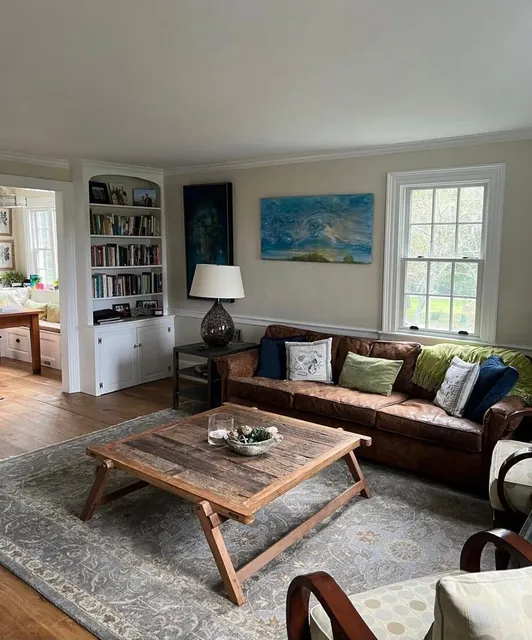 Interior living room freshly painted by Cape Cod painters Marotta Painting