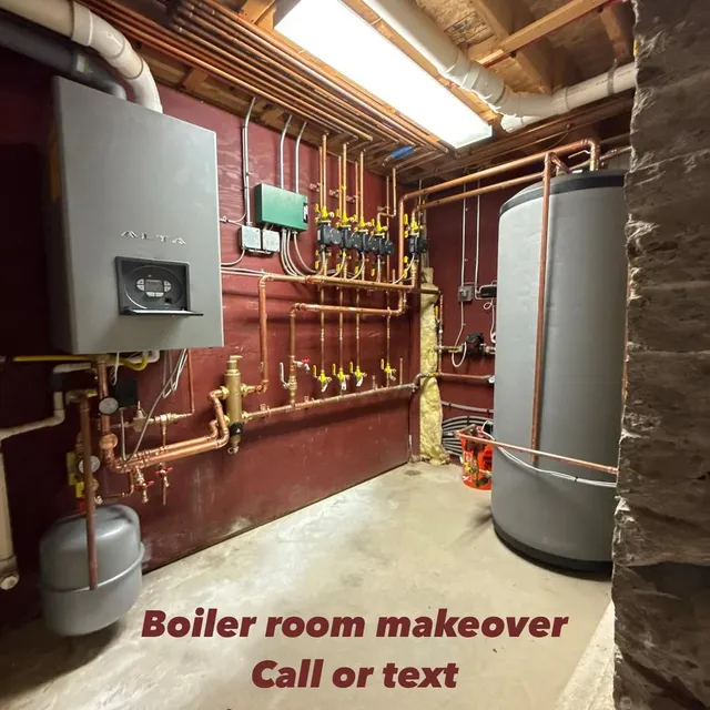 Boiler room rebuild: Alta boiler, zone manifold and indirect tank