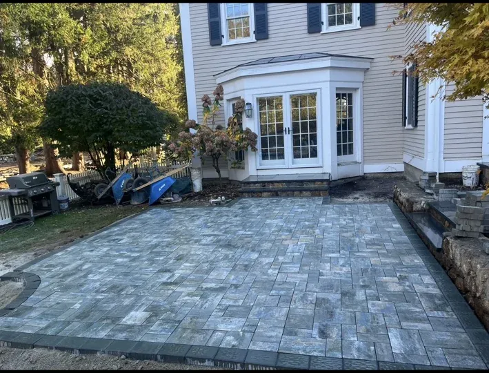 Completed paver patio