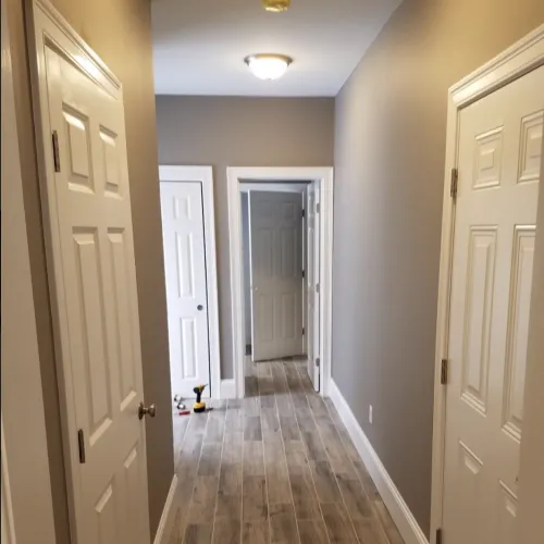 Grey walls in new home