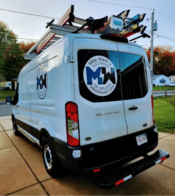 Electrical work van ready to help customers