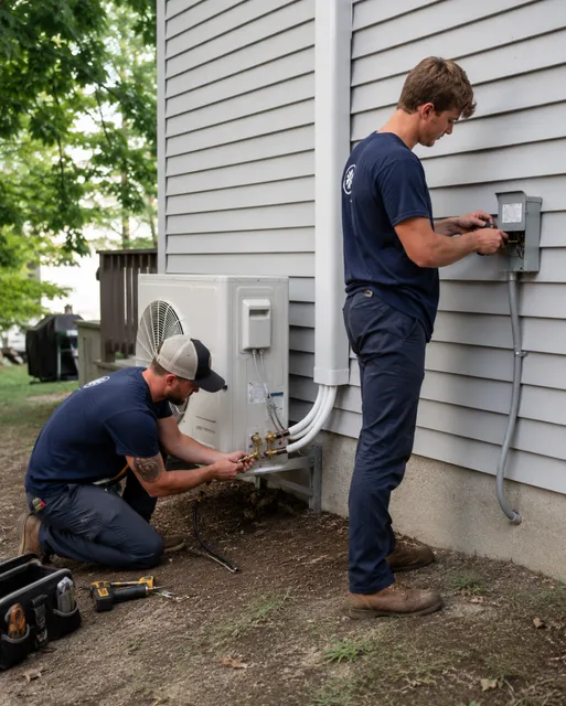 Southern Maine Heat Pumps work photo