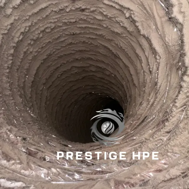 Before air duct cleaning project by Prestige HPE