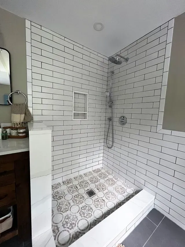 Shower part of bathroom - Mendon, MA | American Bath Works