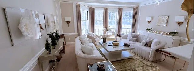 Fresh residential room after professional cleaning