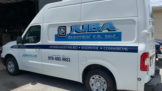 Juba Electric Co. Inc. branded service van at the North Andover shop