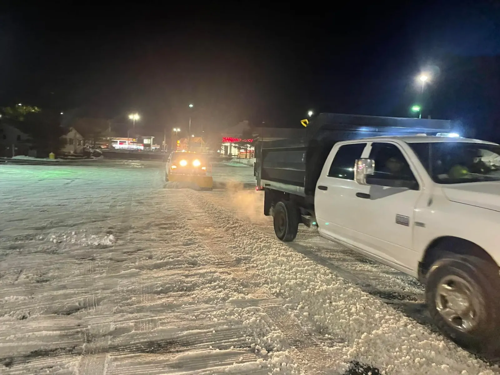 Snow plowing