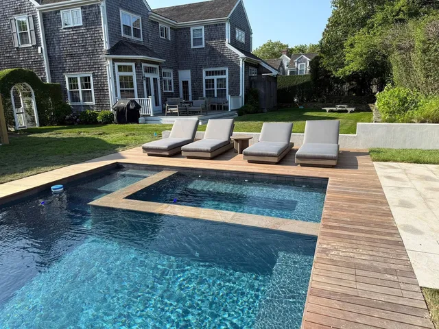Custom gunite pool and spa project by Blue Water Pools & Spas
