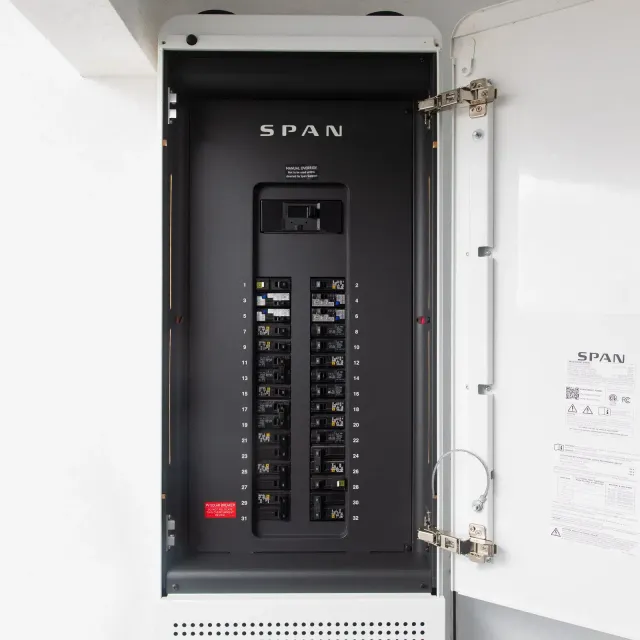 A new span smart panel installed in a home.