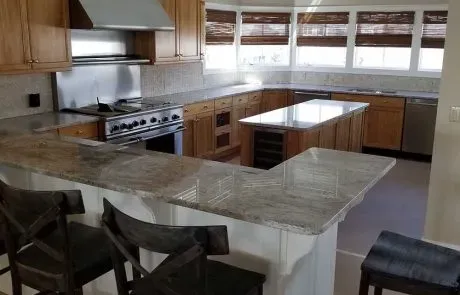 Side Angle Of New Kitchen Remodel In Hampton NH