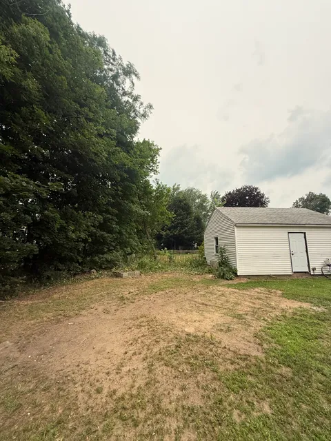 Cleared yard after hazard tree removal in Berkshire County