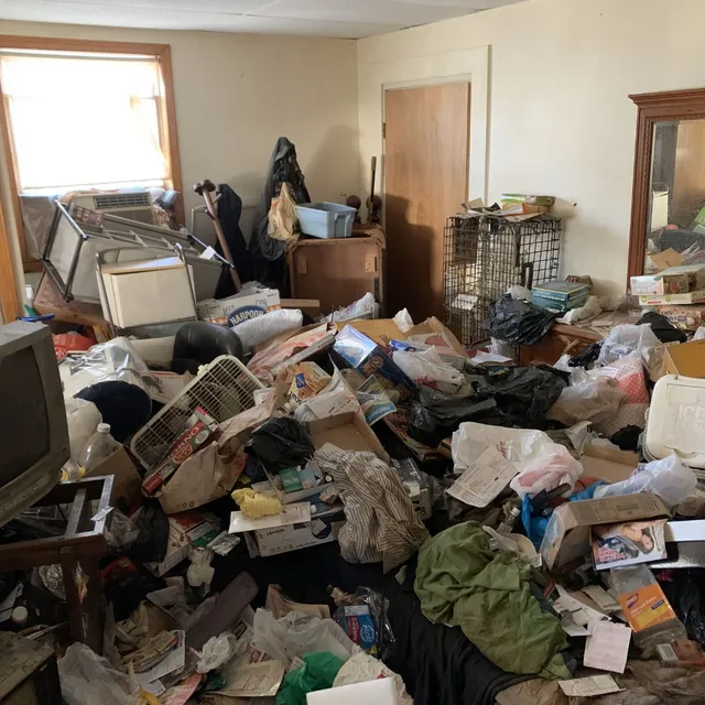 Hoarding house with trash everyone in the house