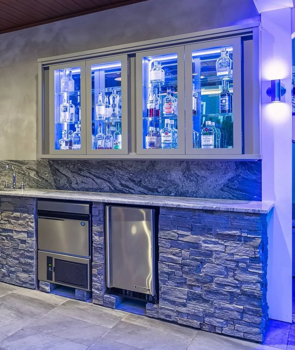Lighting within Liquor Cabinet