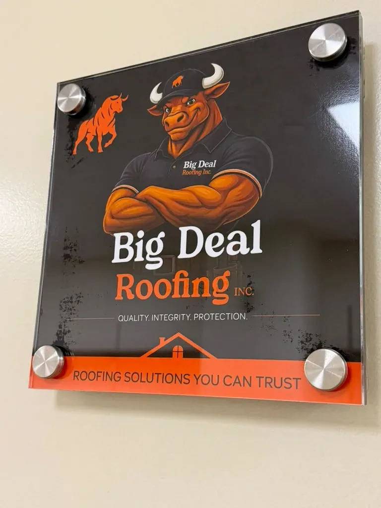 Big Deal Roofing sign