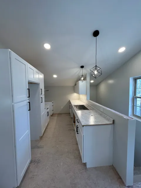 Kitchen remodel, kitchen lighting, residential lighting.