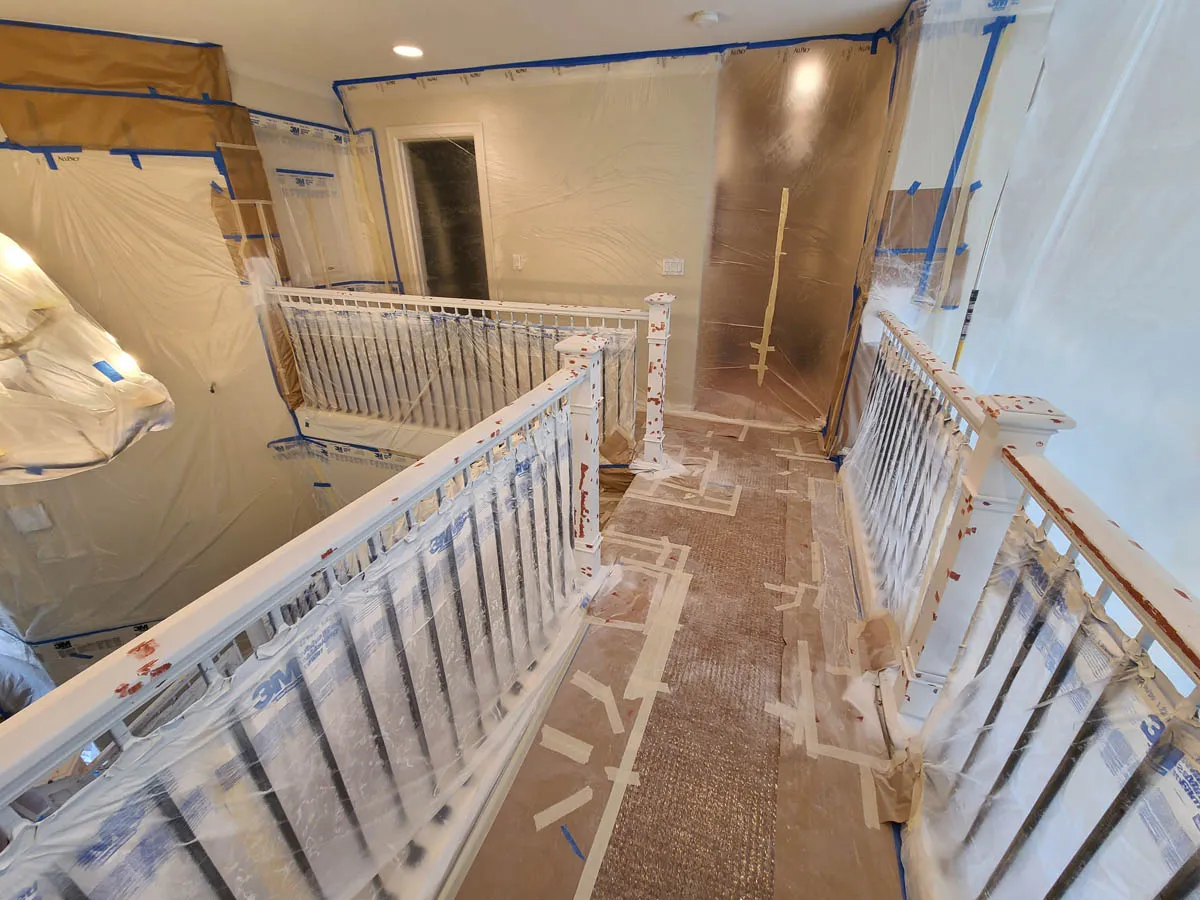 Prepare home before professional painters