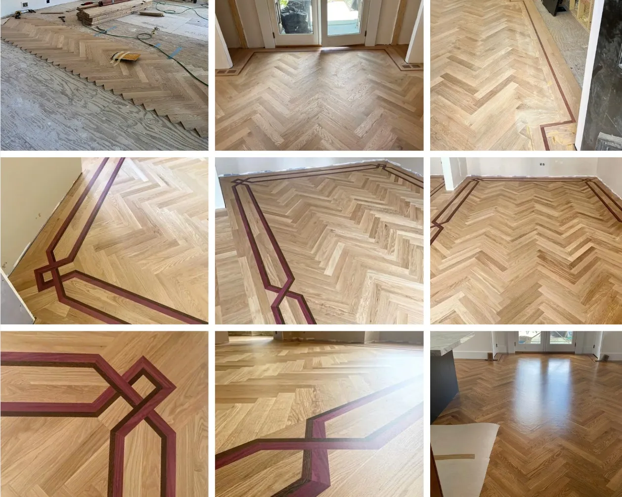 New hardwood floor installation in Quincy, MA single-family home - premium materials and flawless finish by American Builder Hardwood Floor