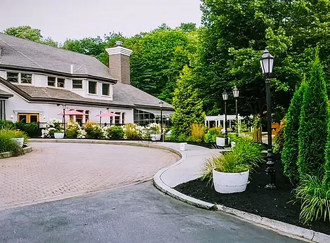 Hotel and Resort Landscaping beds and trees
