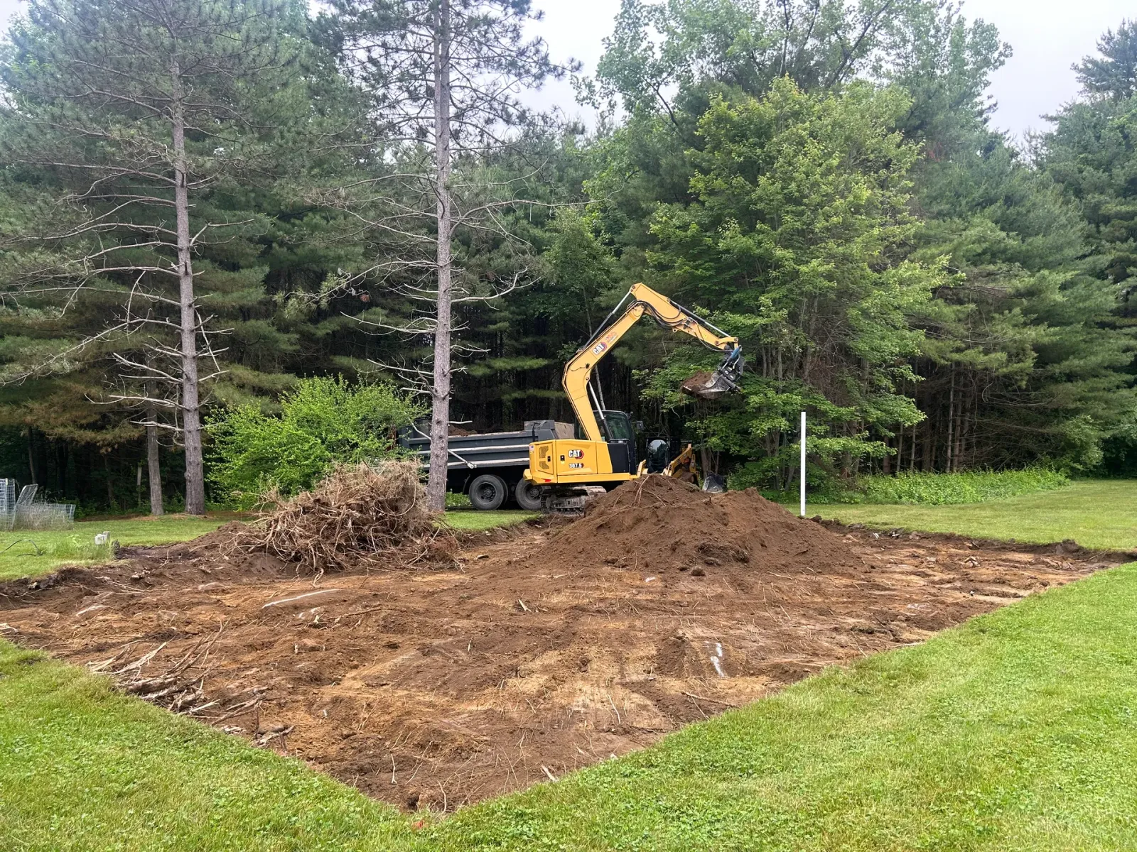 Driveway expansion for added parking, Belchertown MA