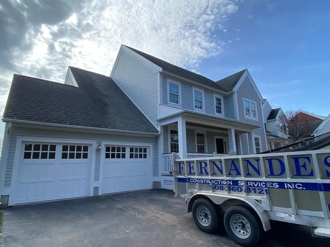 Siding remodel with James Hardie clapboard in Plymouth, MA