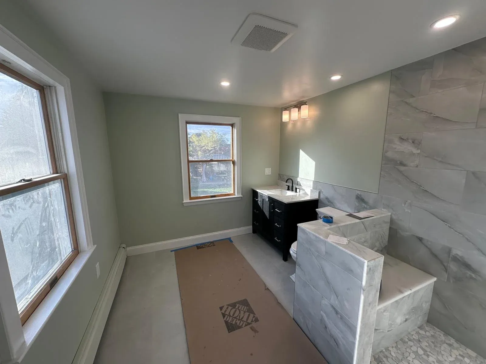 Master bath renovation in Watertown, MA